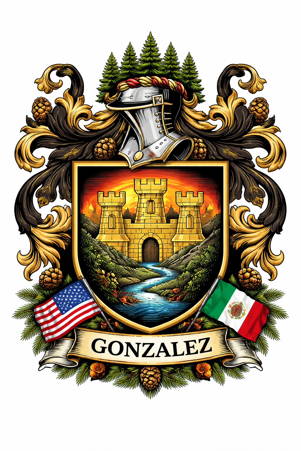 GONZALEZ COAT OF ARMS